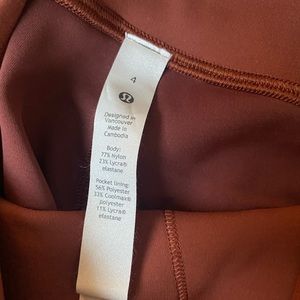 Lululemon wunder train high rise tight 25”